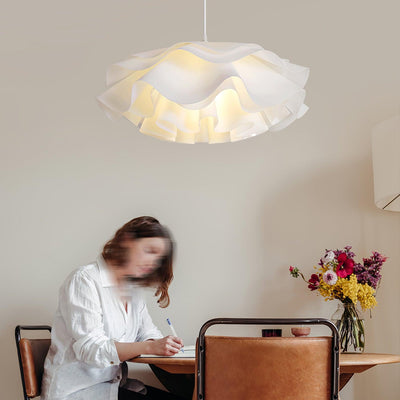 White Flower Pendant Light – LED E27 Modern Ceiling Lamp