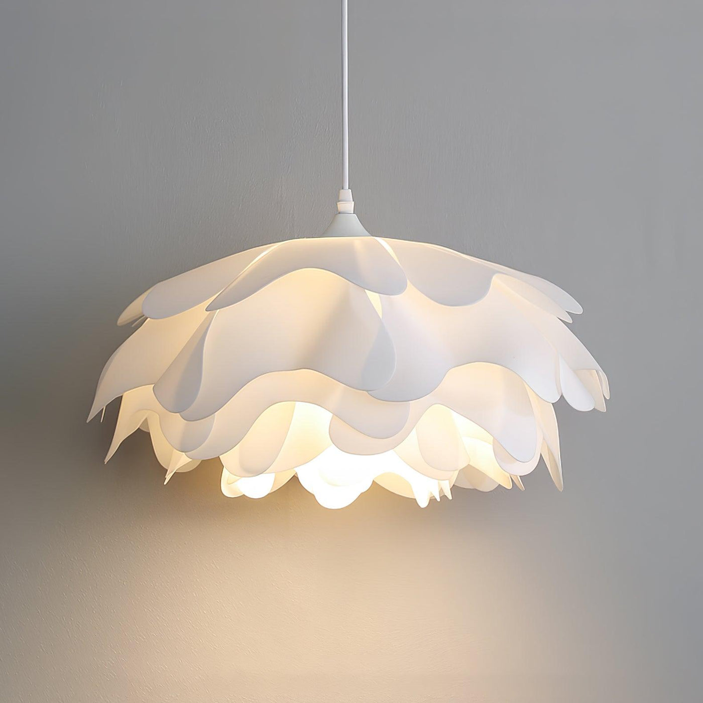 White Flower Pendant Light – LED E27 Modern Ceiling Lamp