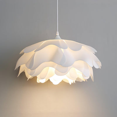 White Flower Pendant Light – LED E27 Modern Ceiling Lamp