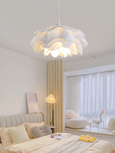 White Flower Pendant Light – LED E27 Modern Ceiling Lamp