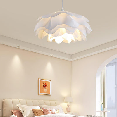 White Flower Pendant Light – LED E27 Modern Ceiling Lamp