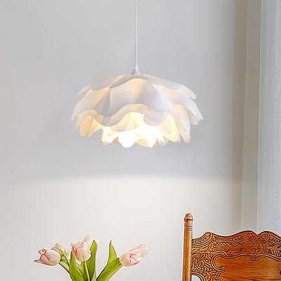 White Flower Pendant Light – LED E27 Modern Ceiling Lamp