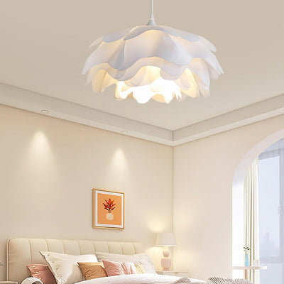 White Flower Pendant Light – LED E27 Modern Ceiling Lamp