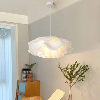 White Flower Pendant Light – LED E27 Modern Ceiling Lamp