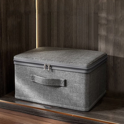 Fold Ease Fabric Storage Box for Clothes and Linens