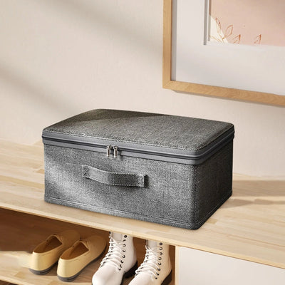 Fold Ease Fabric Storage Box for Clothes and Linens