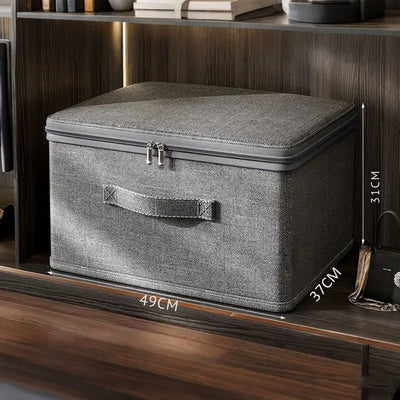 Fold Ease Fabric Storage Box for Clothes and Linens