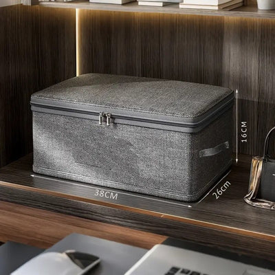 Fold Ease Fabric Storage Box for Clothes and Linens