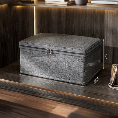 Fold Ease Fabric Storage Box for Clothes and Linens