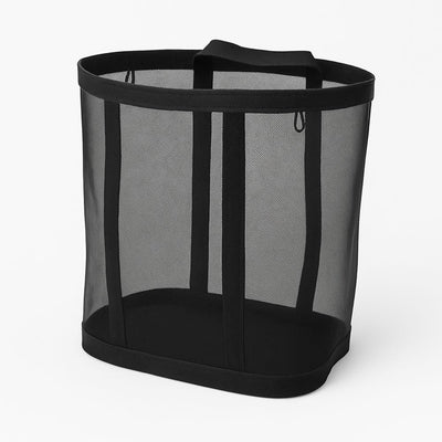Foldable Mesh Laundry Basket with Hanging Loop