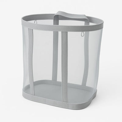 Foldable Mesh Laundry Basket with Hanging Loop