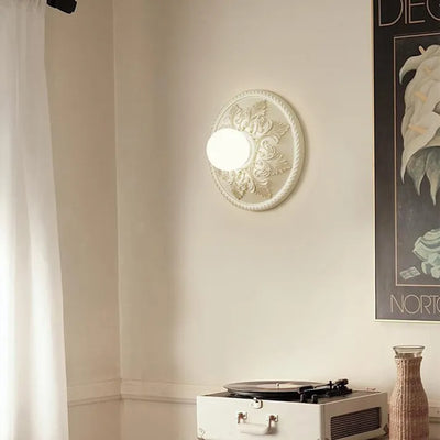 BrewGlow Resin Wall Lamp – Milky Coffee Modern Light Fixture