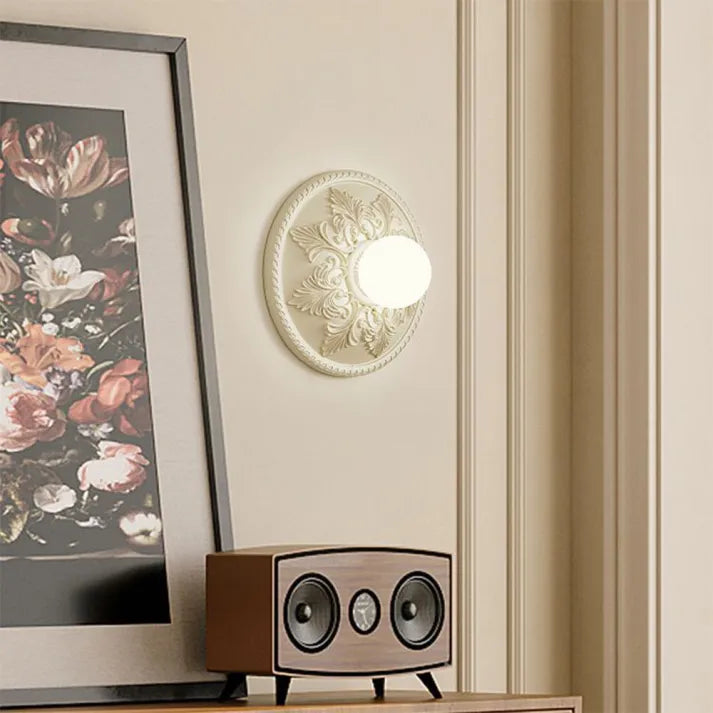 BrewGlow Resin Wall Lamp – Milky Coffee Modern Light Fixture