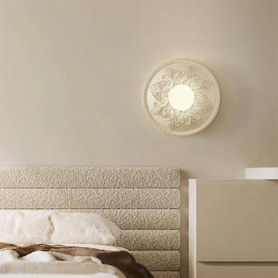 BrewGlow Resin Wall Lamp – Milky Coffee Modern Light Fixture