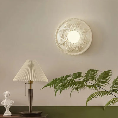 BrewGlow Resin Wall Lamp – Milky Coffee Modern Light Fixture