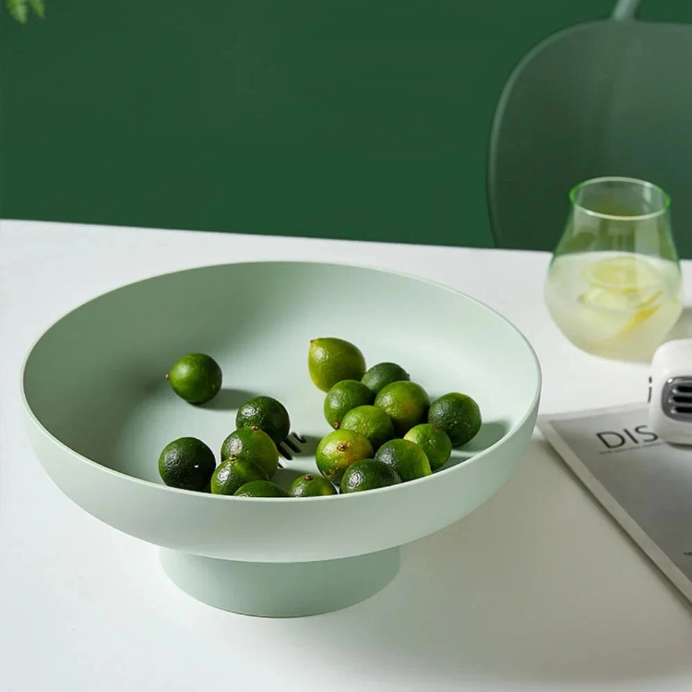 Fruity Elegance Retro Fruit Bowl – Leaf-Shaped Plastic Tray