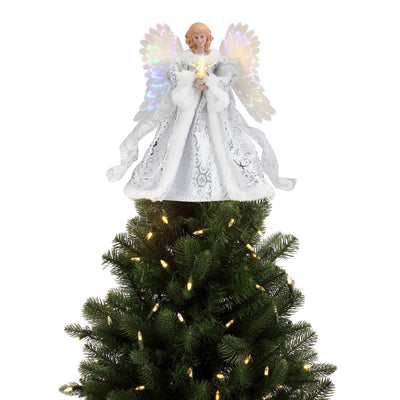 Animated Angel Christmas Tree Topper with Light