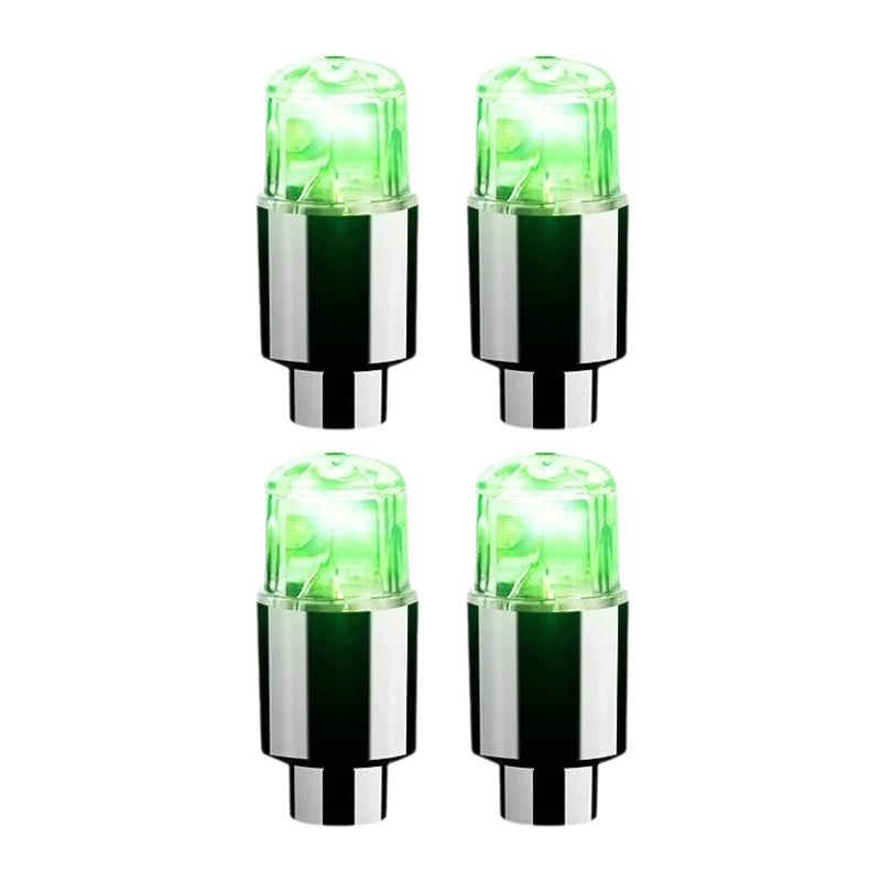 Valvelite LED Tire Valve Caps for Cars & Bikes