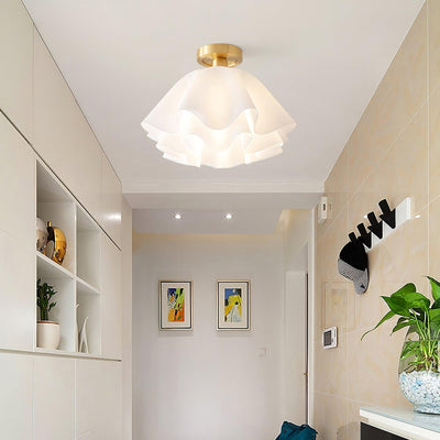 Modern Copper Ceiling Light with LED Bulbs