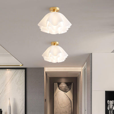 Modern Copper Ceiling Light with LED Bulbs