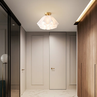 Modern Copper Ceiling Light with LED Bulbs