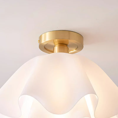 Modern Copper Ceiling Light with LED Bulbs