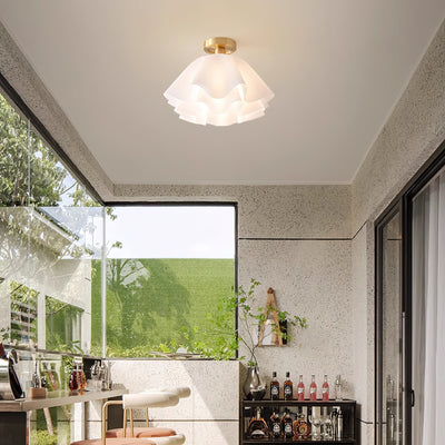 Modern Copper Ceiling Light with LED Bulbs