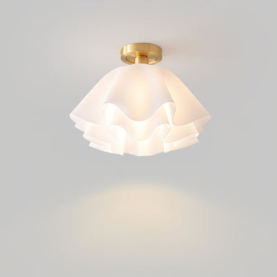 Modern Copper Ceiling Light with LED Bulbs