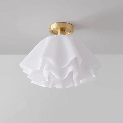 Modern Copper Ceiling Light with LED Bulbs