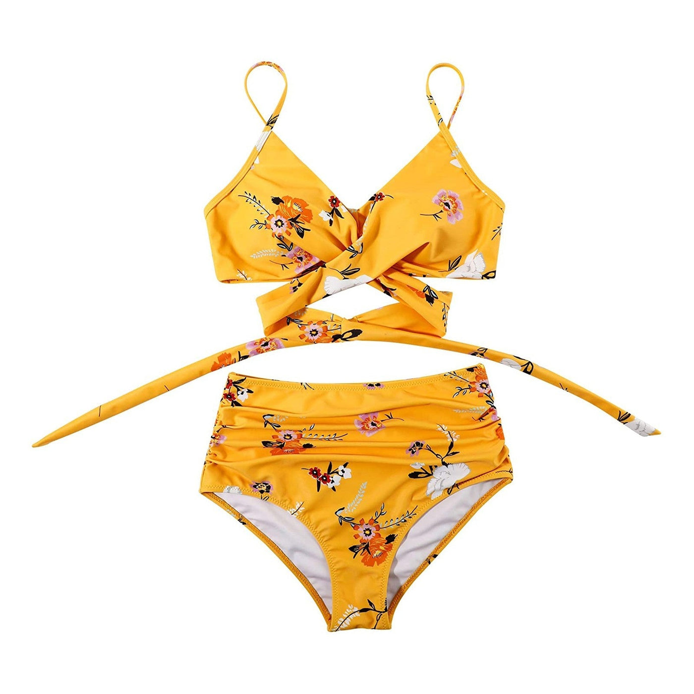 Belle High Waisted Bikini – Colorful Women’s Swimwear Set