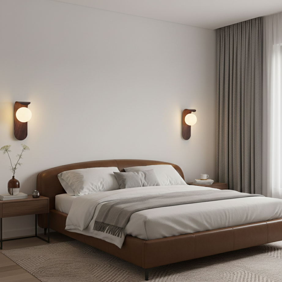 Scandinavian LED Wall Lamp for Modern Interiors - Set of 2