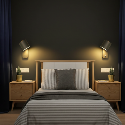 Modern Nordic LED Wall Light with Switch - Set of 2