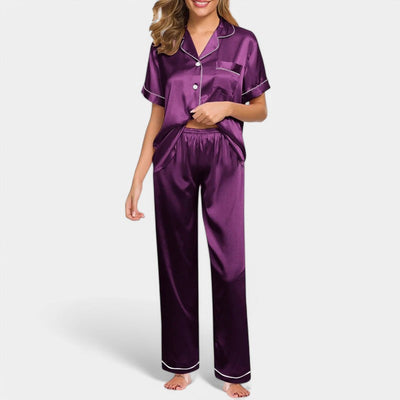 Gleame Satin Silk Pajamas – Luxurious Women’s Nightwear