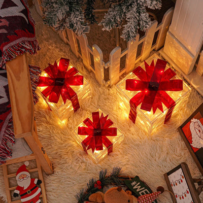 LED Weihnachtsgeschenk-Box Set – 3 Stücke