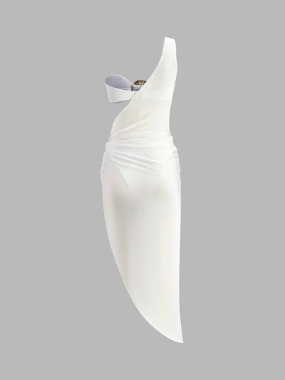 Women’s Gold Accent 3-Piece Bikini & Cover-Up Set