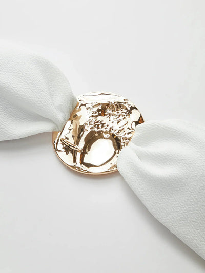 Women’s Gold Accent 3-Piece Bikini & Cover-Up Set