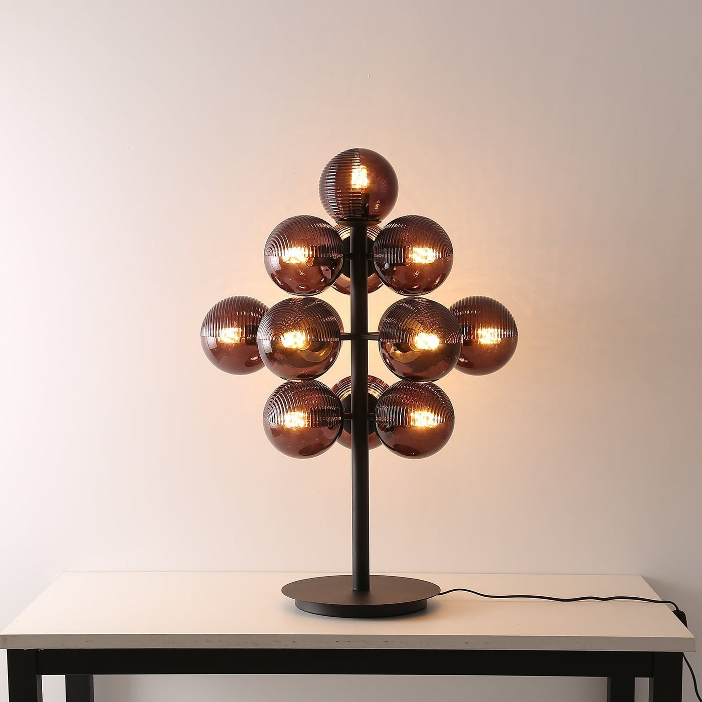 GrapeGlow – Modern Cluster Glass Ball Table Lamp