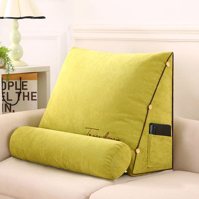 Wedge Back Support Pillow with Neck Roll