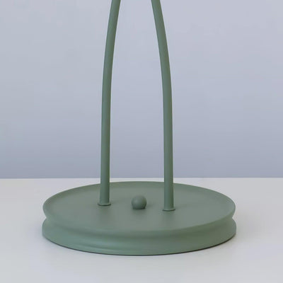 Calla Flowers LED Floor Lamp with Matte Green Finish