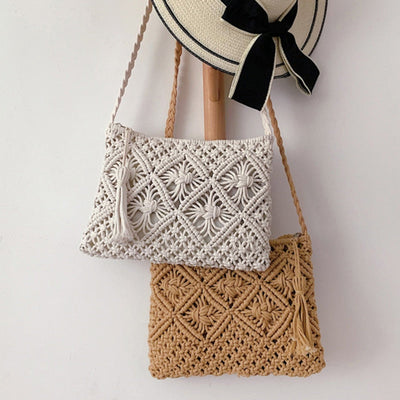 Woven Shoulder Bag for Women – Summer Boho Style