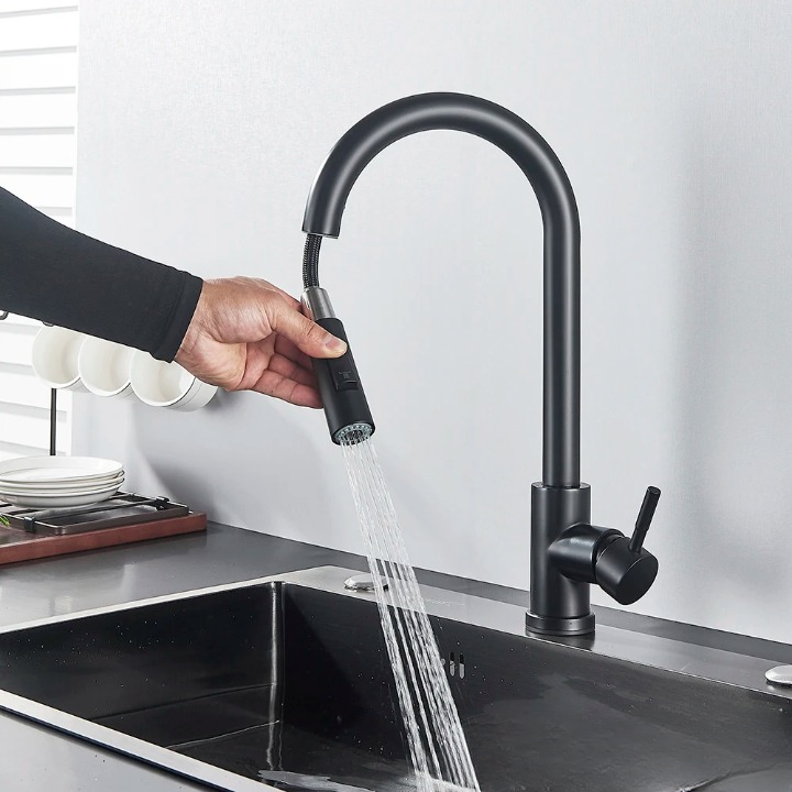 Touch Sensor Kitchen Faucet with Pull-Out Spray
