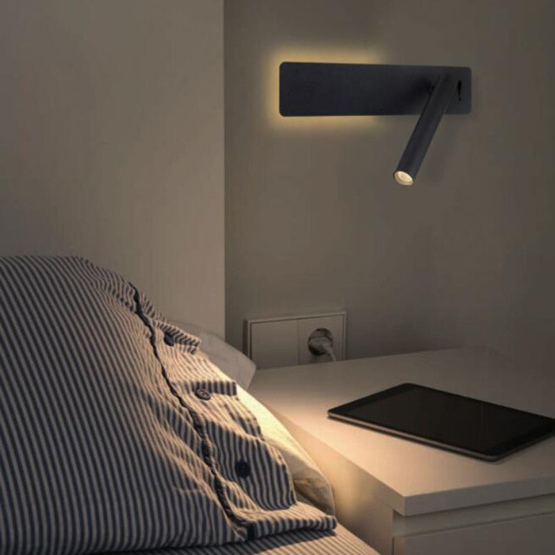 Adjustable LED Reading Wall Lamp for the Bed