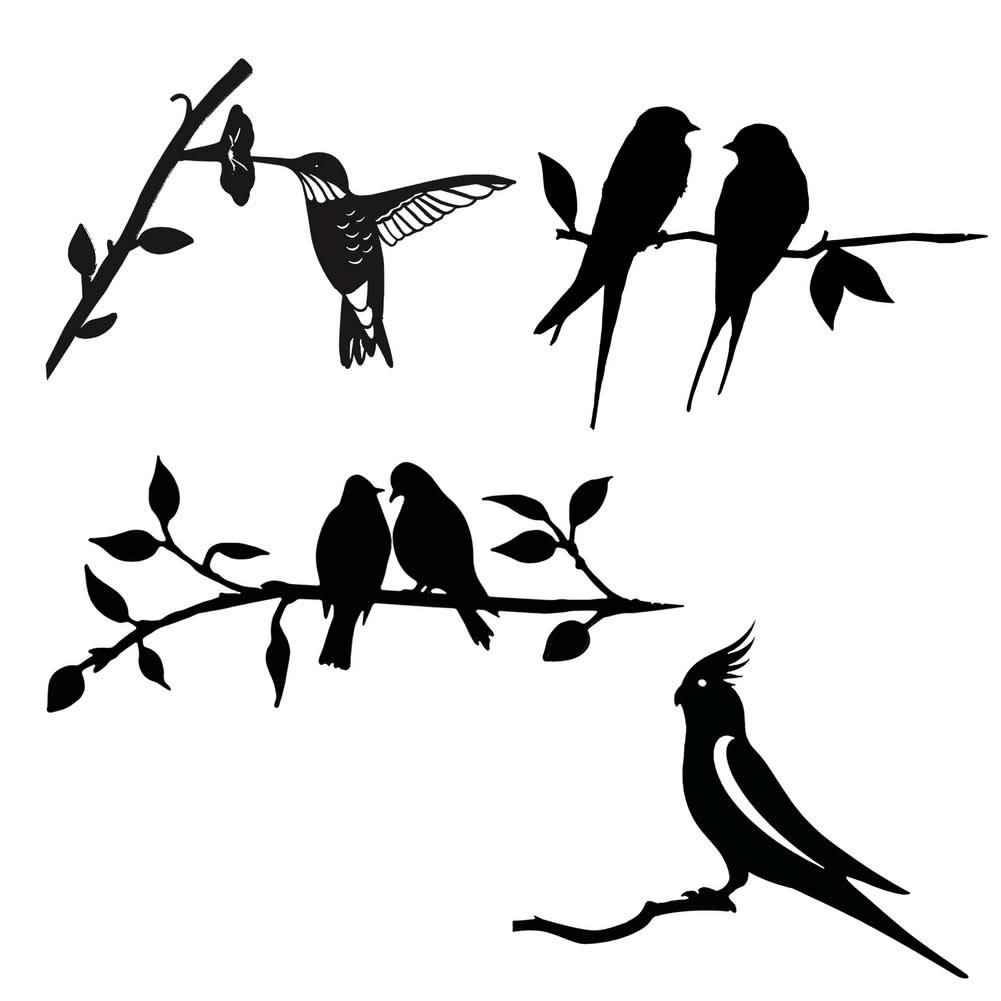 Metal Bird Garden Decor – Dancer Silhouette