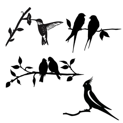 Metal Bird Garden Decor – Dancer Silhouette