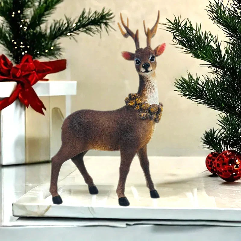 Festive Reindeer Christmas Decoration