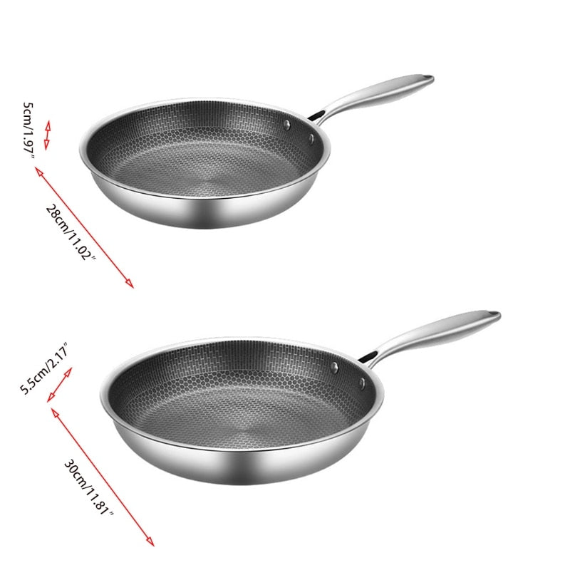 PanPro 30cm Stainless Steel Non-Stick Frying Pan