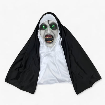 Raven | LED Nun Mask - Spooky Halloween Look