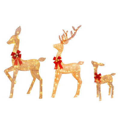 Enchanted Reindeer LED Christmas Decoration Set