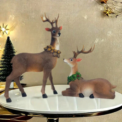 Festive Reindeer Christmas Decoration