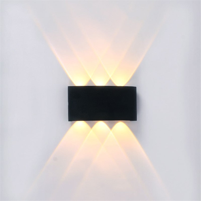 Modern waterproof LED wall lamp for indoor and outdoor use